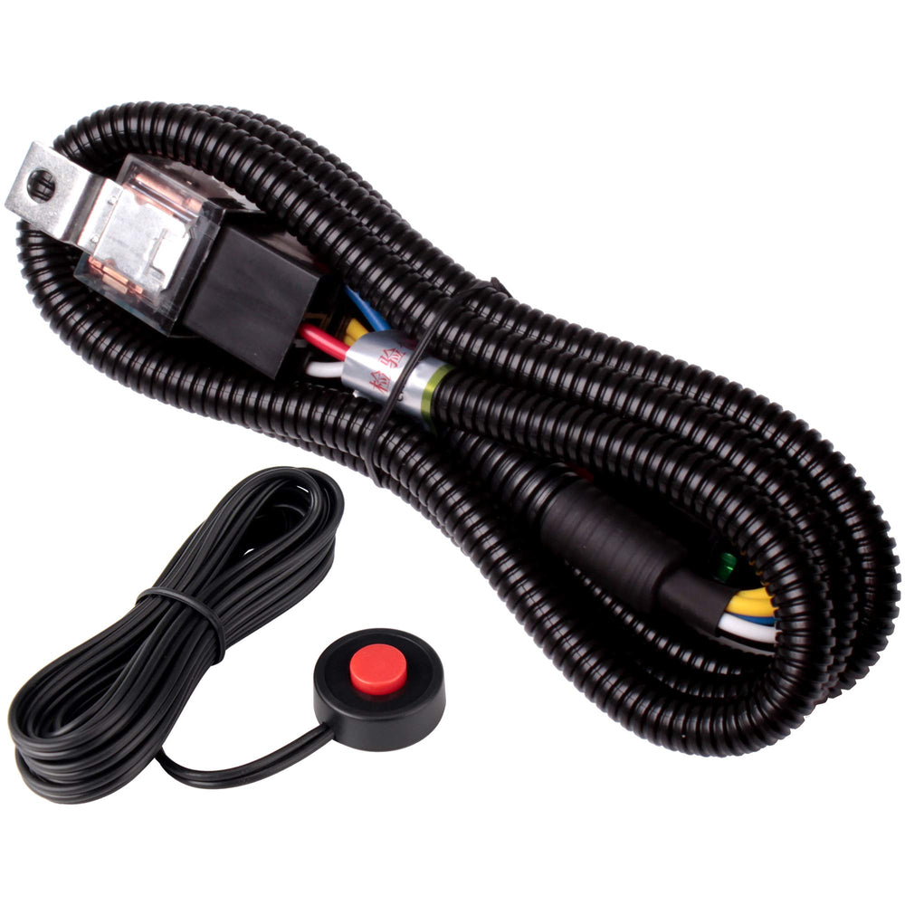 FARBIN 12V car horn relay wiring harness kit: complete solution for reliable under-hood wiring.