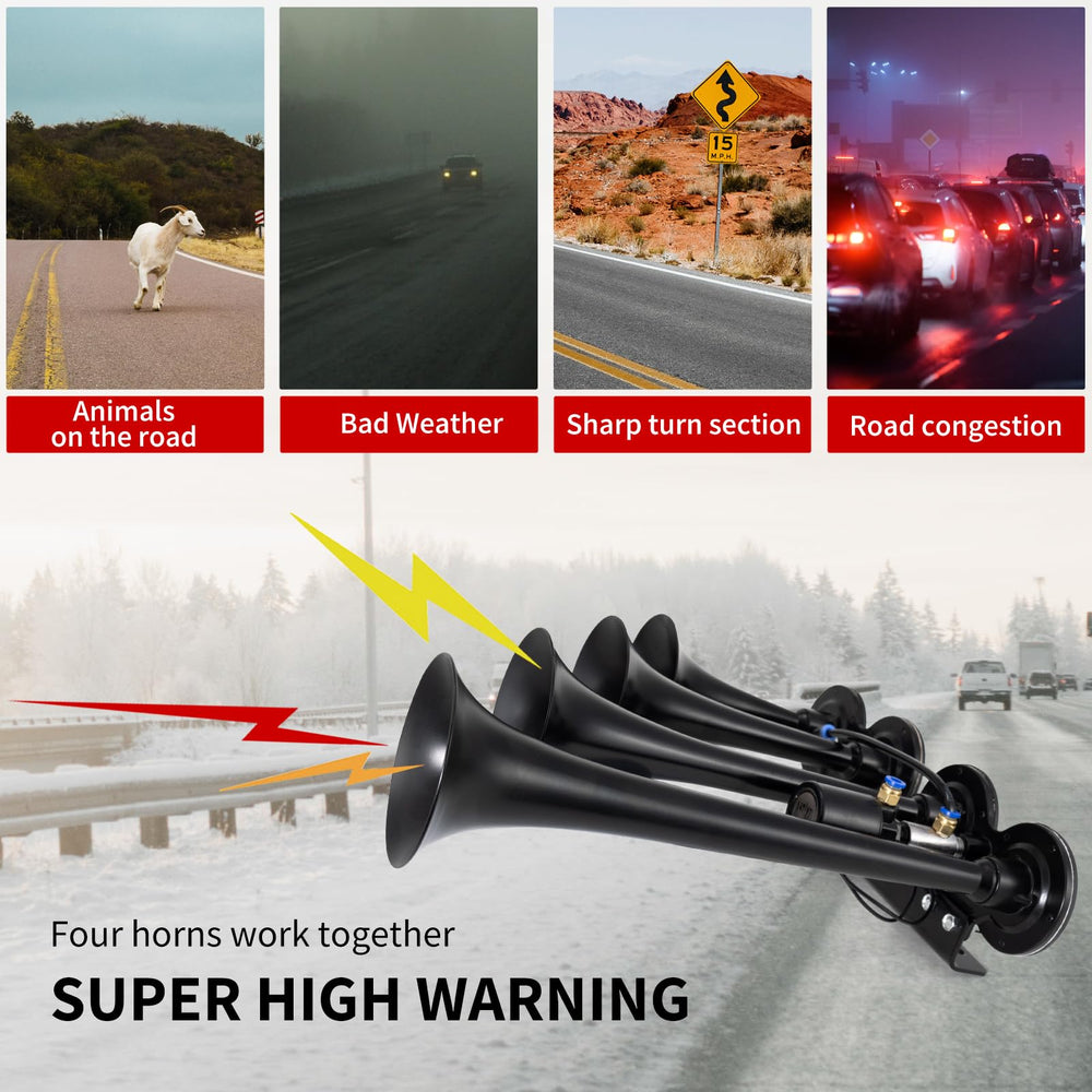 FARBIN 3L air tank supports sustained horn signaling in challenging conditions