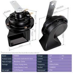 Farbin switch button enables quick, controlled horn activation.