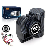FARBIN train horn motorcycle 12V mounted for clear alerts.
