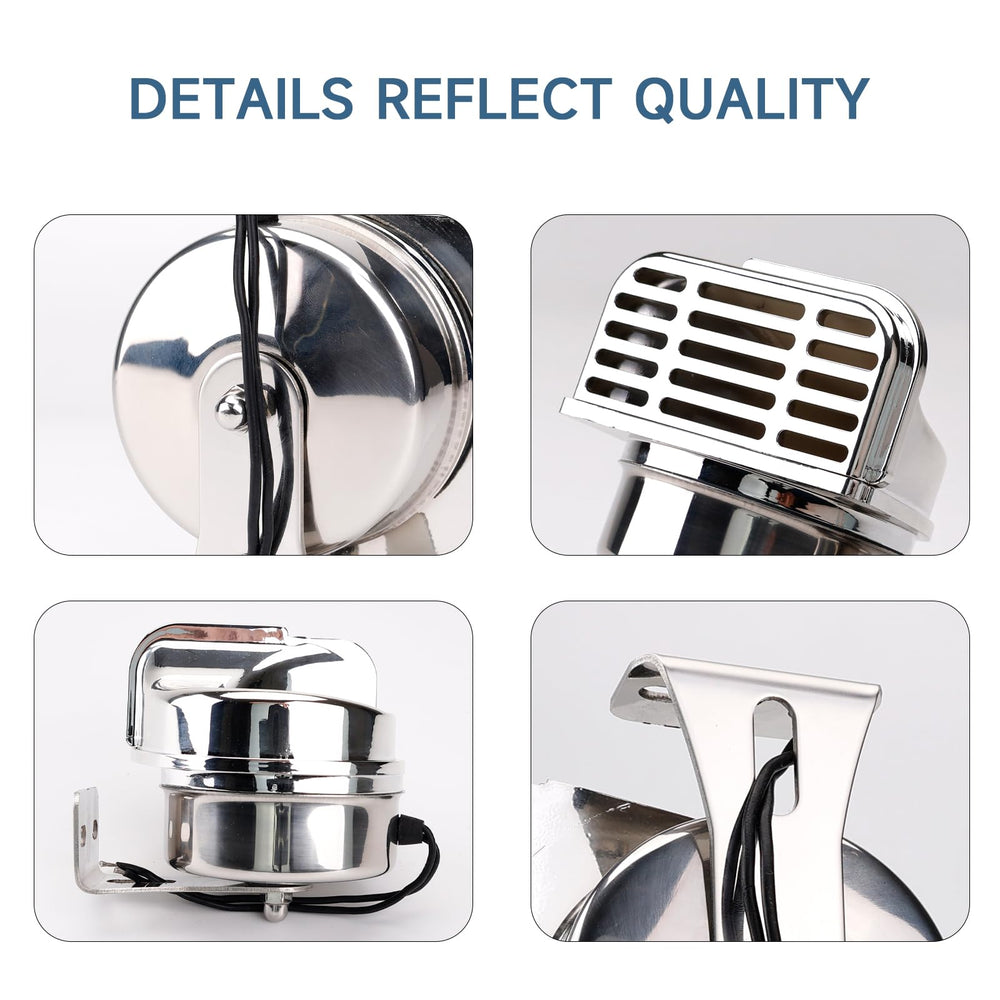 FARBIN 125dB horn on deck provides clear audible signaling.