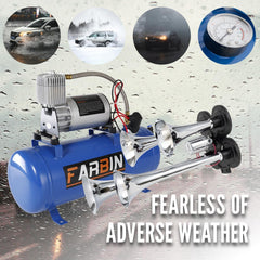FARBIN zinc alloy housing resists harsh weather for long-lasting performance.