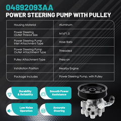 Farrme 04892093AA pump installed on a vehicle showing direct OEM replacement fit