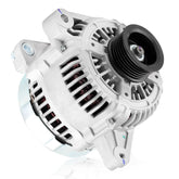 Farrme 1012117670 100A alternator side view showing robust housing for reliable charging.