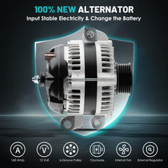 Farrme 11113-160A alternator internal fan detail for quiet operation