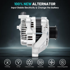 Farrme 31100-5A2-A02 alternator with 7-groove pulley detail