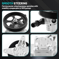 Farrme Acura TL 3.5L pump front view highlights precise alignment for easy installation.
