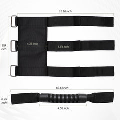 FASIUCHOI grab handles for Jeep rear rollbar deliver convenient seating support for passengers.