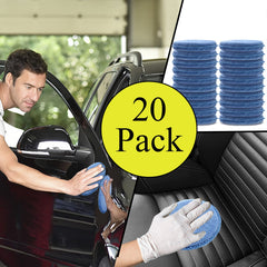 Fasmov 5-inch blue pad in use for wax and polish application