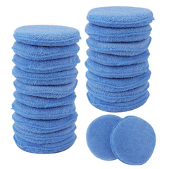 Fasmov microfiber applicator pad 5-inch blue pack for wax application