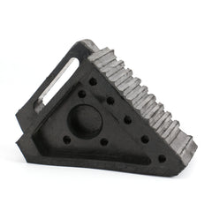 Fasmov rubber wheel chock with triangle design ensures reliable wheel stabilization.