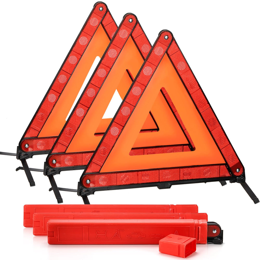 Fasmov triangle warning frame front view boosts roadside visibility day and night