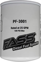 FASS placement diagram showing correct XWS-3002 and PF-3001 positioning.