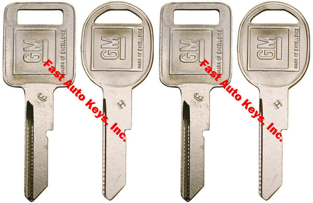 Fast Auto Keys Strattec ignition blanks for GM vehicles, ready for precise key cutting