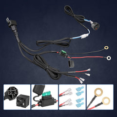 Fastchoy Auto kit contents provide complete setup for LED bars and fog lights.