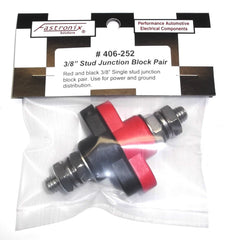 Fastronix Solutions 3/8 in black junction block with rugged nylon build.