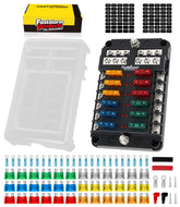FASTSTORM 12-way fuse block with LED indicator helps spot faults quickly in 12V systems.
