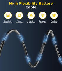 FASTSTORM PVC insulation protects wires from UV, heat, and moisture.