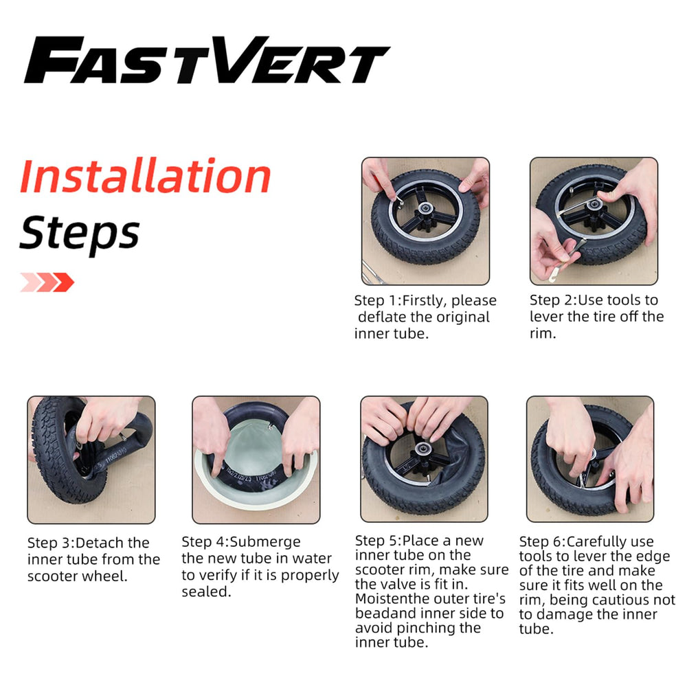 Fastvert thick 1.8 mm inner tube provides extra puncture resistance.