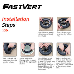 Fastvert thick 1.8 mm inner tube provides extra puncture resistance.
