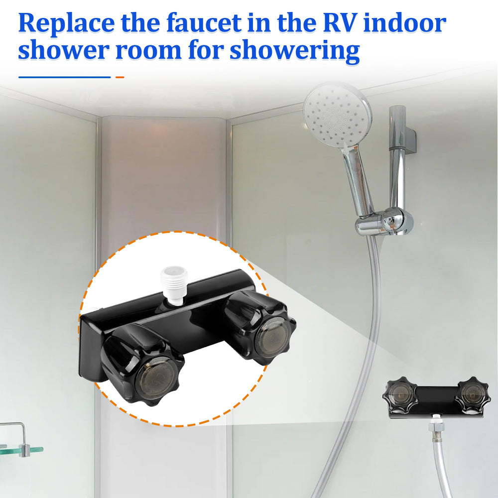 Fatcanma dual-knob shower faucet enables precise temperature control.