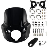 FATECIM headlight fairing on Harley with retro styling for Sportster bikes