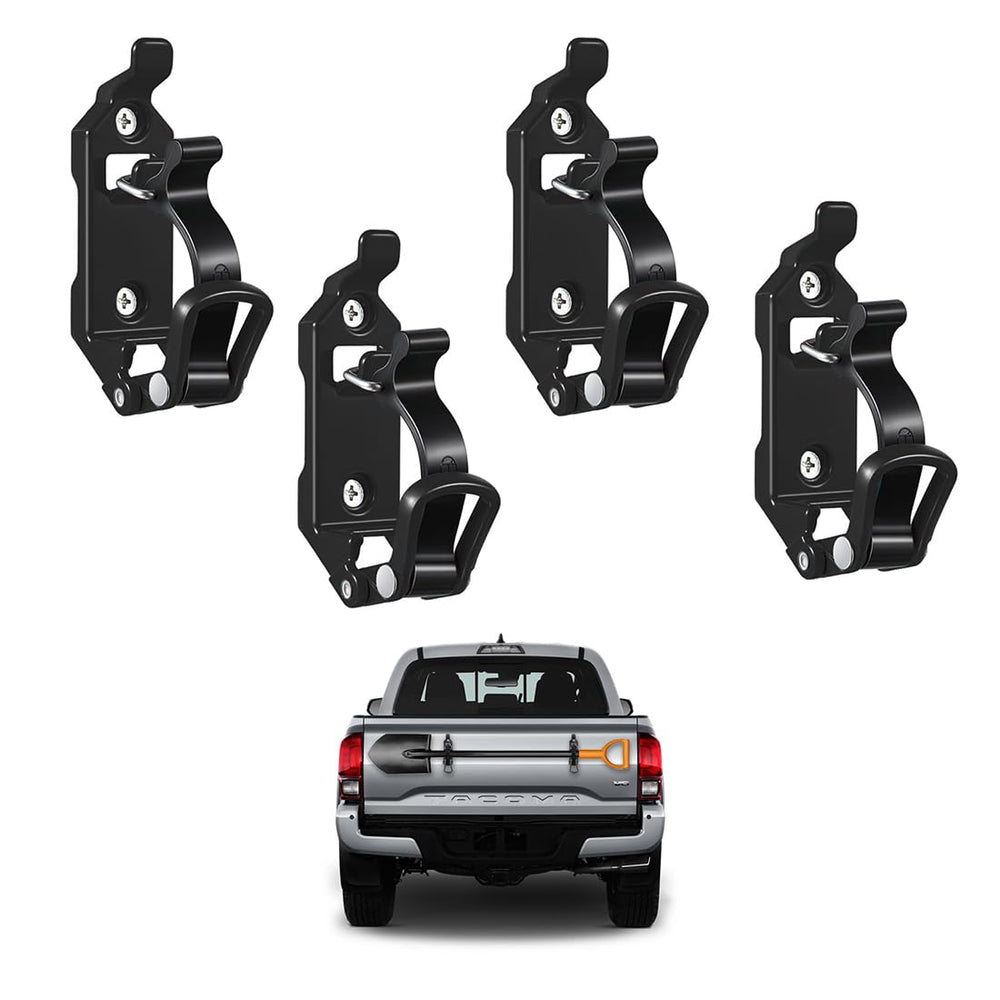 Fatyehx shovel mount for truck roof rack securely holds tools during off-road adventures.