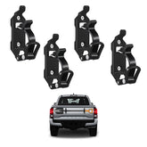 Fatyehx shovel mount for truck roof rack securely holds tools during off-road adventures.