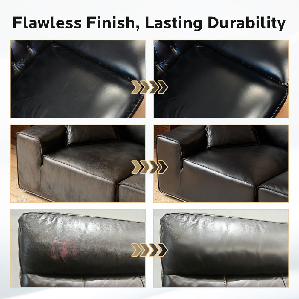 FAVIRZCE leather balm car seat application shows quick at-home revival.