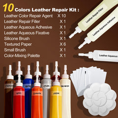 FAVIRZCE leather filler application smoothing tears and holes