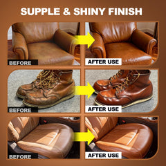FAVIRZCE soft applicator cloths for even, lint-free leather care.