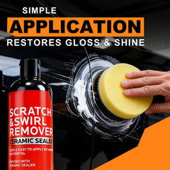 FAVIRZCE swirl remover in use for even, controlled application.