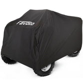 Favoto ATV cover shields against dust and rain on outdoor trails.