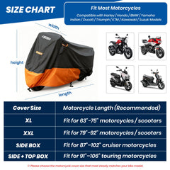 Favoto windproof elastic hem and buckles keep cover secure.