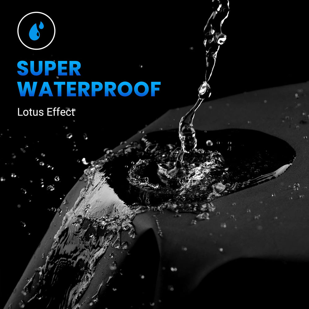 Favoto fabric detail shows 300D Oxford with inner coating for sun protection