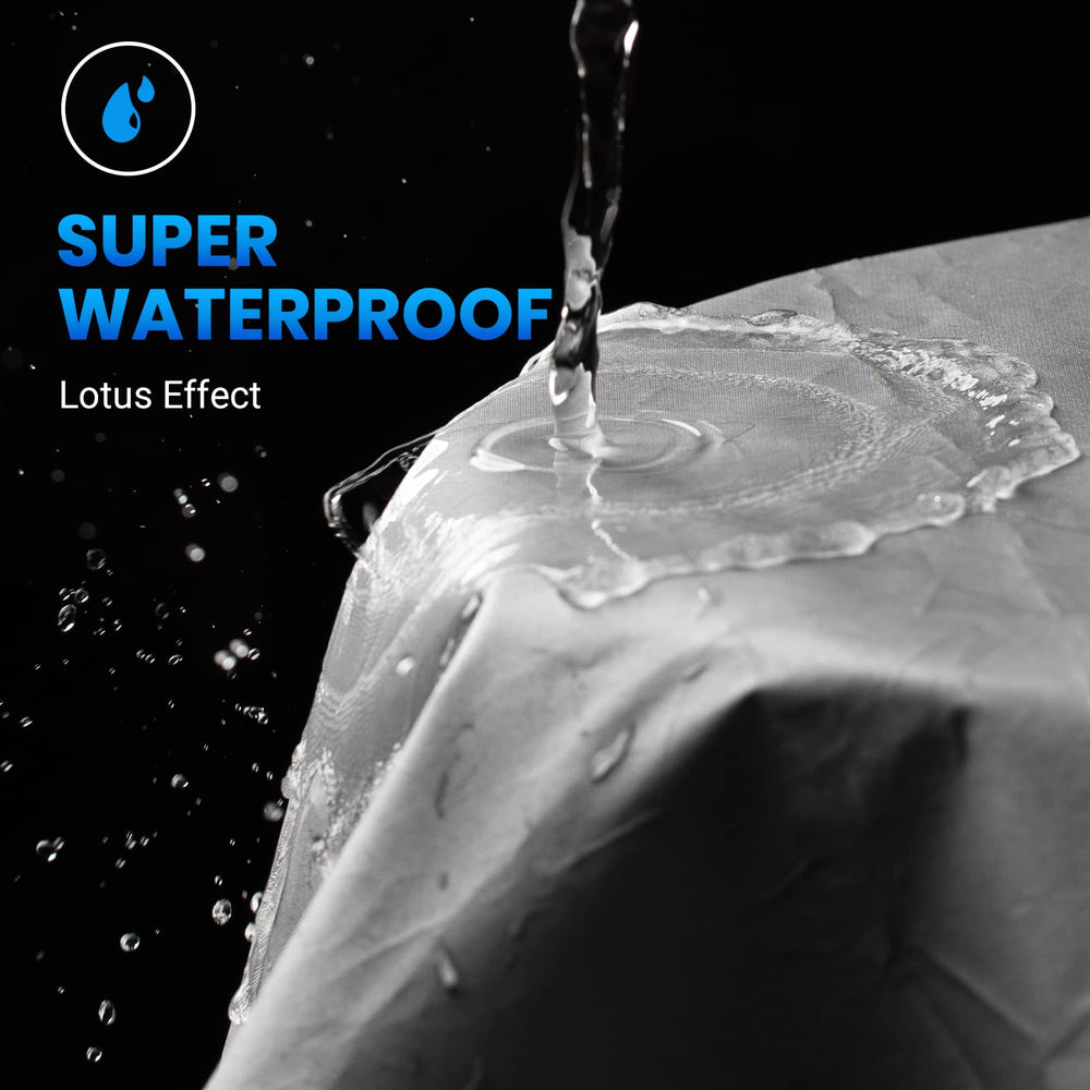 Favoto cover uses thicker 300D Oxford fabric for durable rain and dust protection