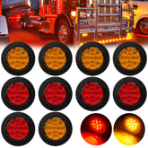FBAAUKUS amber LED trailer marker light with grommet for durable side visibility.