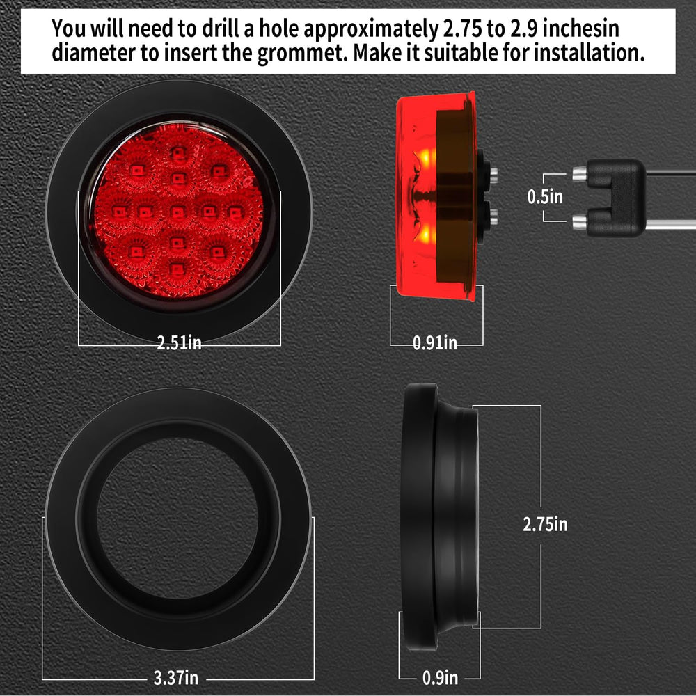 FBAAUKUS IP67 waterproof trailer light built to withstand harsh environments.