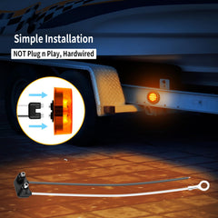 FBAAUKUS universal vehicle marker light for trucks, RVs, boats.