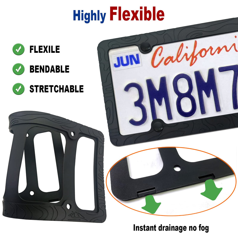 FBJTDQ universal 6x12 frame fits standard US plates