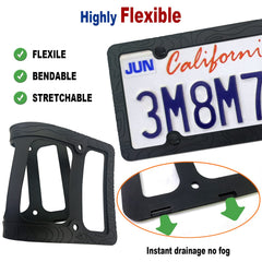 FBJTDQ universal 6x12 frame fits standard US plates