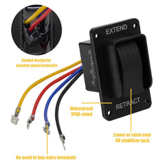 FBULWSEC 387874 harness and wires exposed for installation