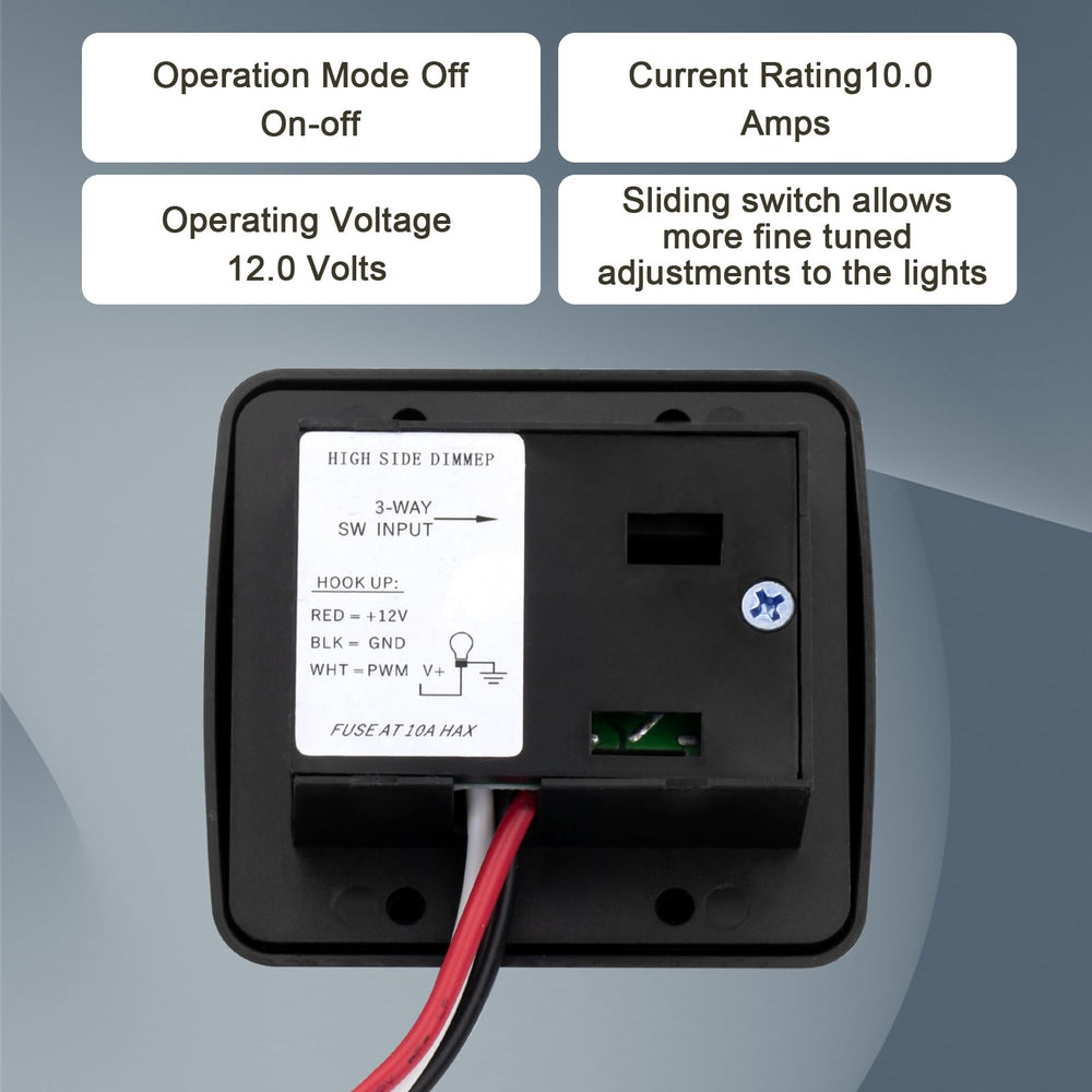 FBULWSEC retro-style dimmer face fits RVs boats and trailers