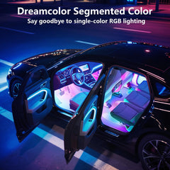 FCPVHOY app-controlled lighting with music sync for dynamic driving scenes
