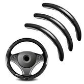 FDCTSD universal carbon fiber steering wheel cover with anti-slip grip for secure handling