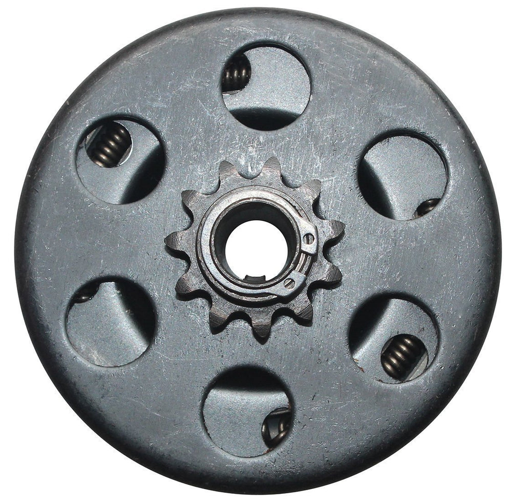 FDJ 58-bore 11-tooth centrifugal clutch front view for smooth go-kart power transfer.