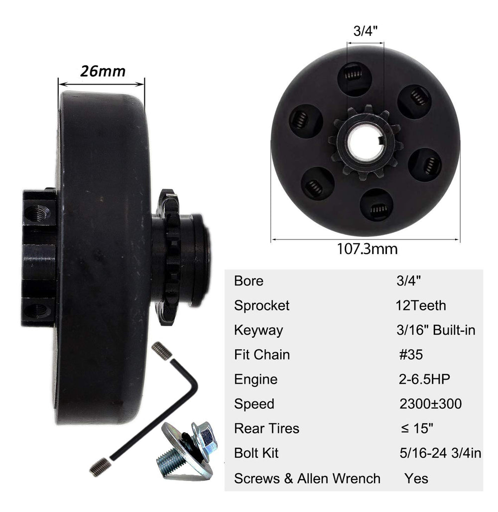 FDJ Predator 212 clutch bolts and screws kit ensures secure mounting during installation