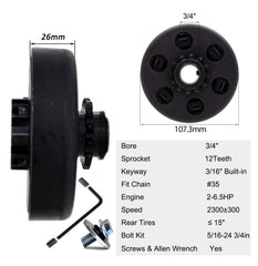 FDJ Predator 212 clutch bolts and screws kit ensures secure mounting during installation