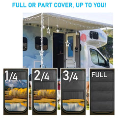 FDKJEJC RV shade with reflective coating enhances insulation and comfort