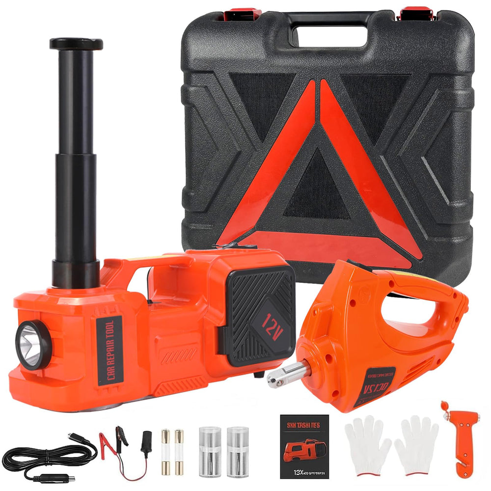 FEANISIFEI electric car jack kit 5-ton lift in action for quick lifting